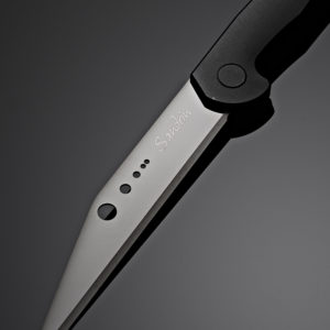 Sandrin Knives Monza Folding Knife Space Gray Titanium Handle Tungsten  Carbide Plain Edge