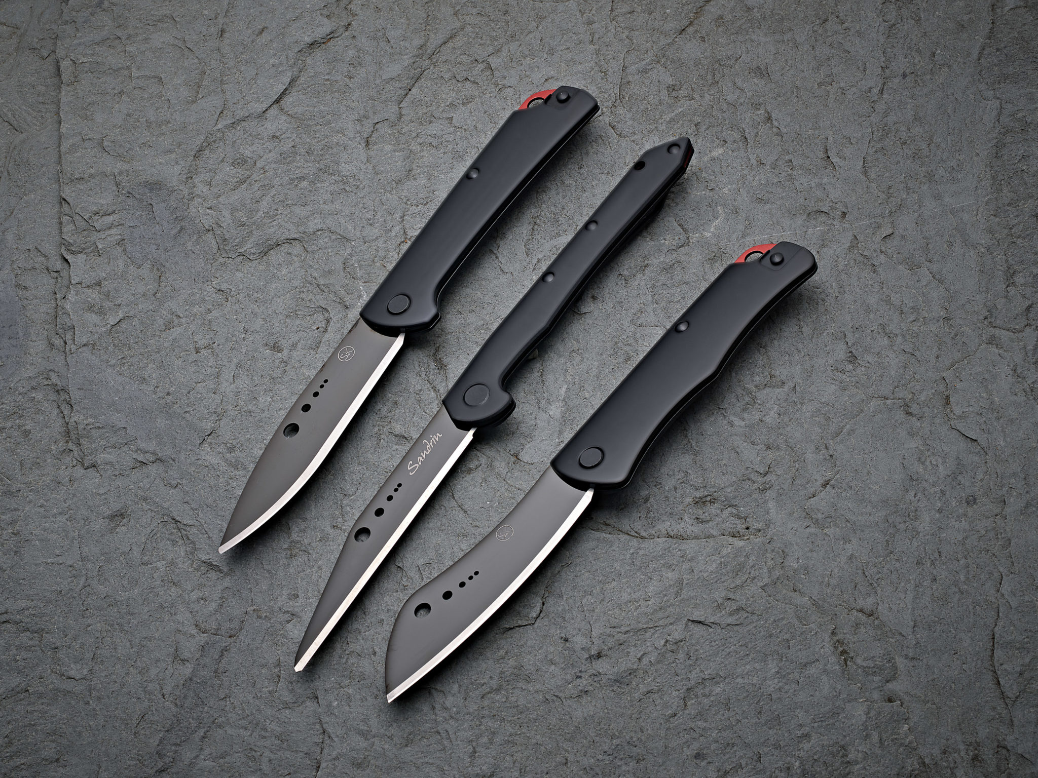 The Lanzo Sheepfoot Tungsten Carbide Knife Sandrin Knives USA